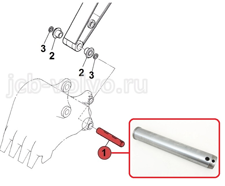 Палец ковша 2123-2192C DOOSAN SOLAR210W-V